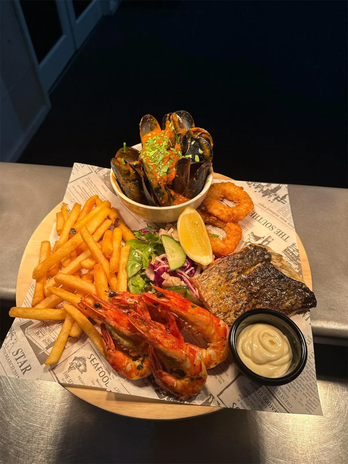 Seafood platter